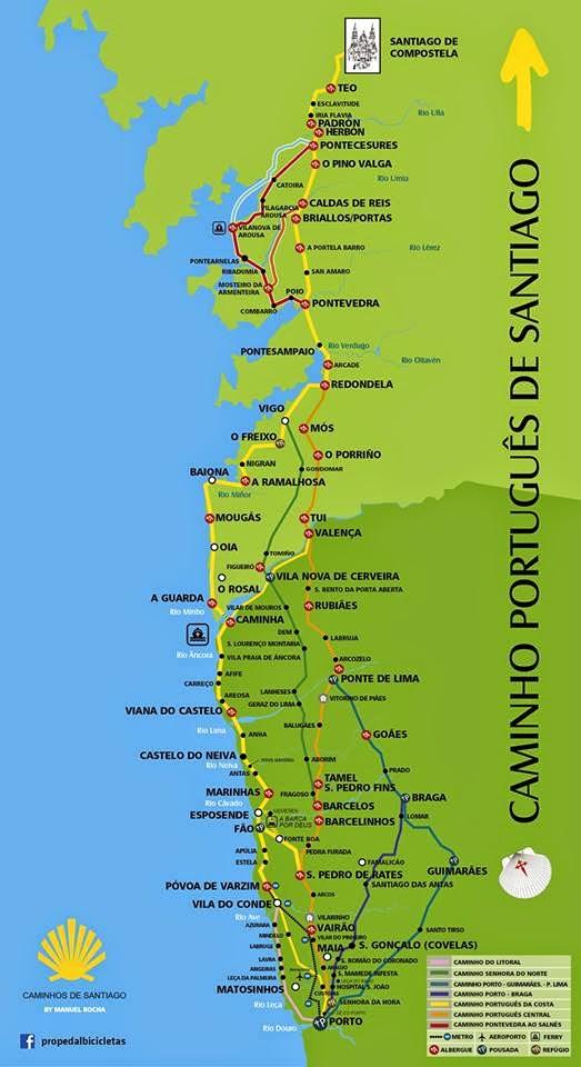 camino-portugues-rannikko-reittikartta-portugalin-camino-rannikon