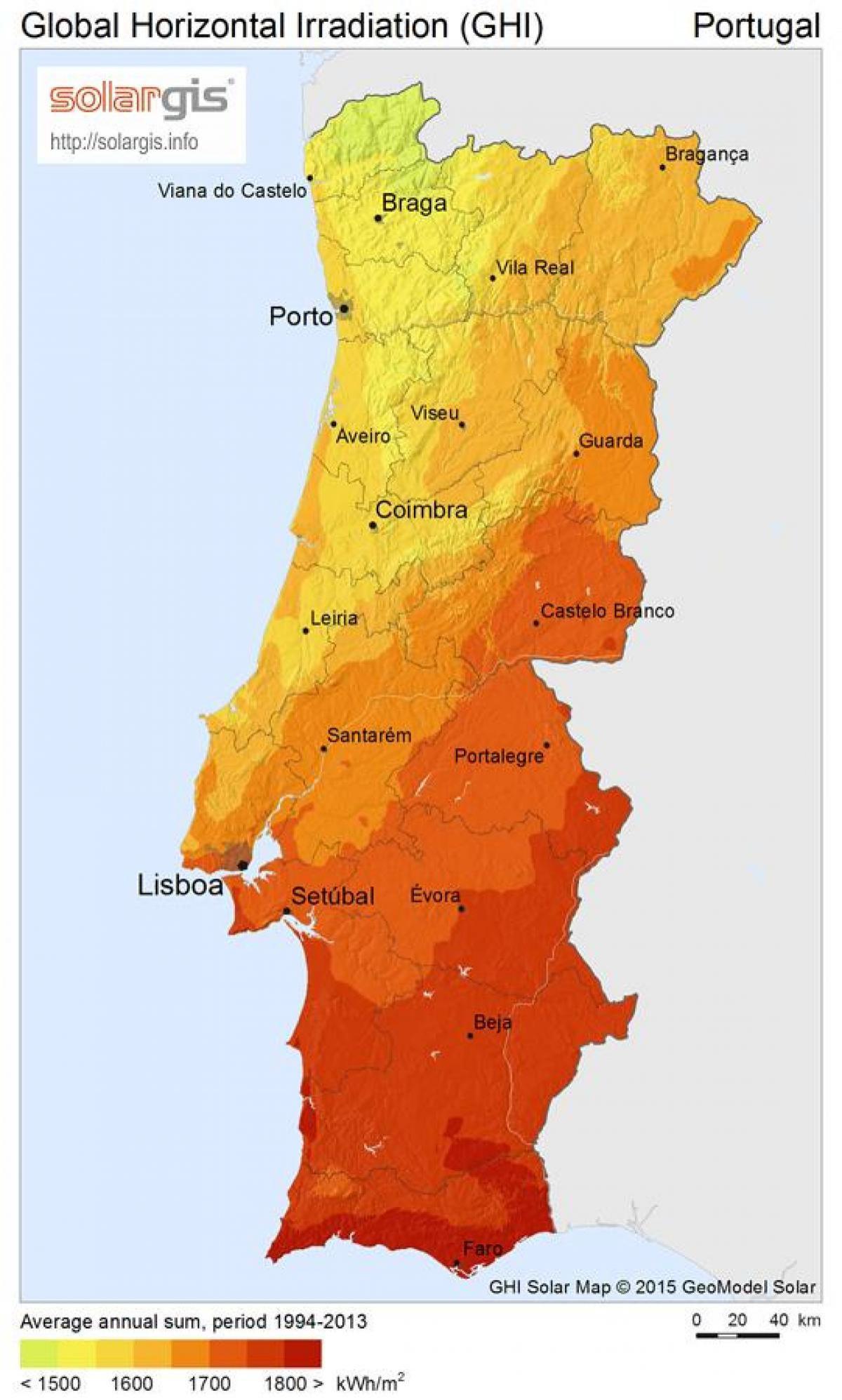 portugal kartta Portugali sää kartta, Sää kartta, Portugali (Etelä Euroopassa  portugal kartta